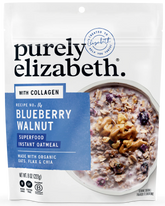 Blueberry Walnut Superfood Oatmeal Pouch with Collagen
