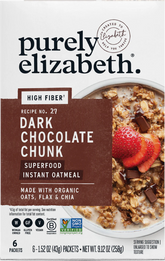 Dark Chocolate Chunk Superfood Oatmeal Multipack with Prebiotic Fiber